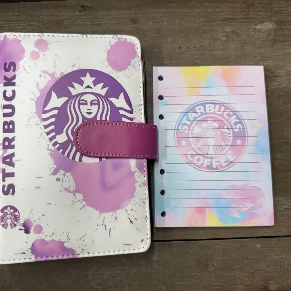 Starbucks A6 6 Ring Binder & Paper
